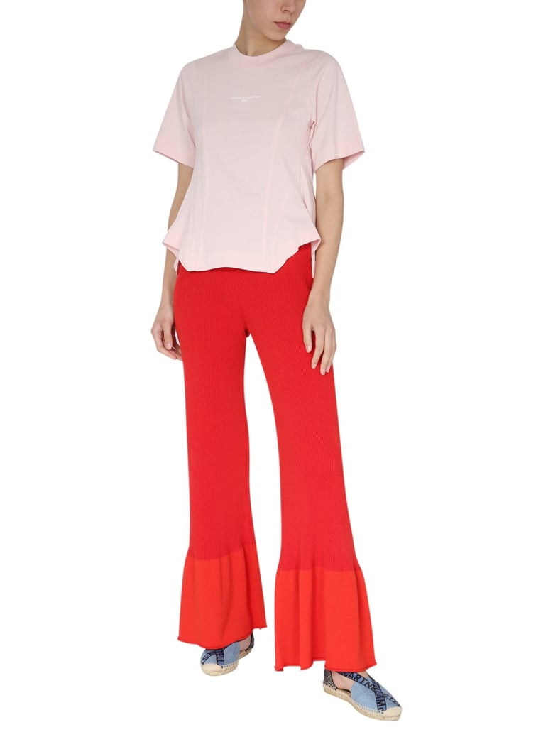 ribbed knit trousers by Selfnex