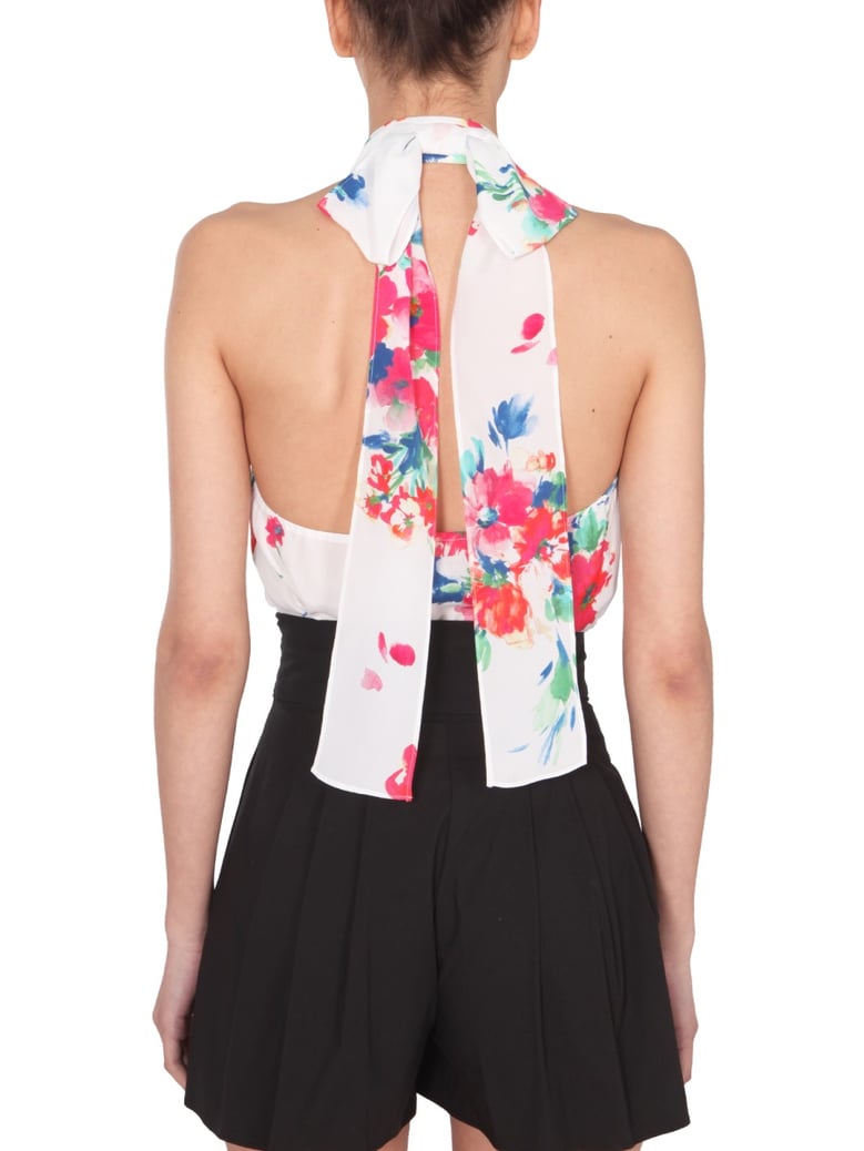 american neck shirt with bow by Selfnex