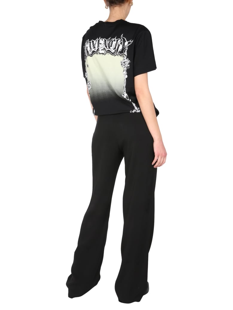crew neck t-shirt with printed front by Selfnex