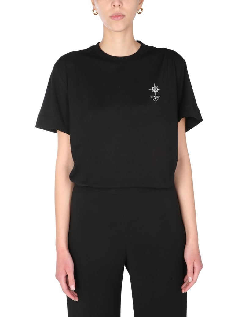 crew neck t-shirt with printed front by Selfnex