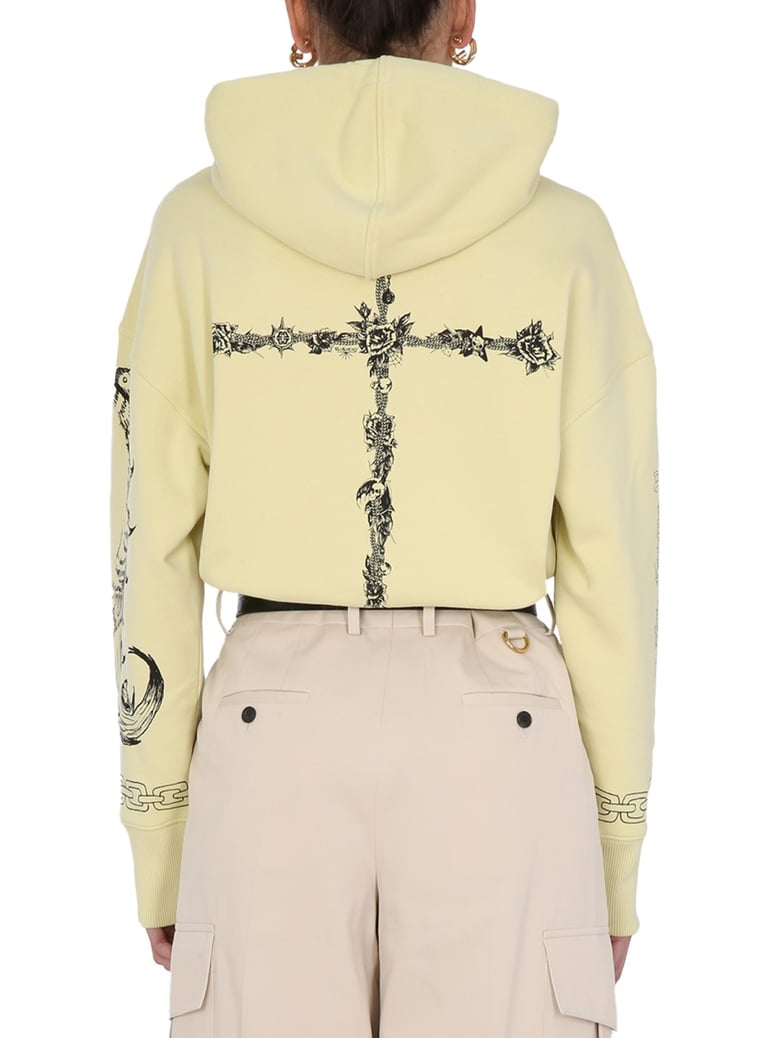 oversize sweatshirt with drawstring hood by Selfnex