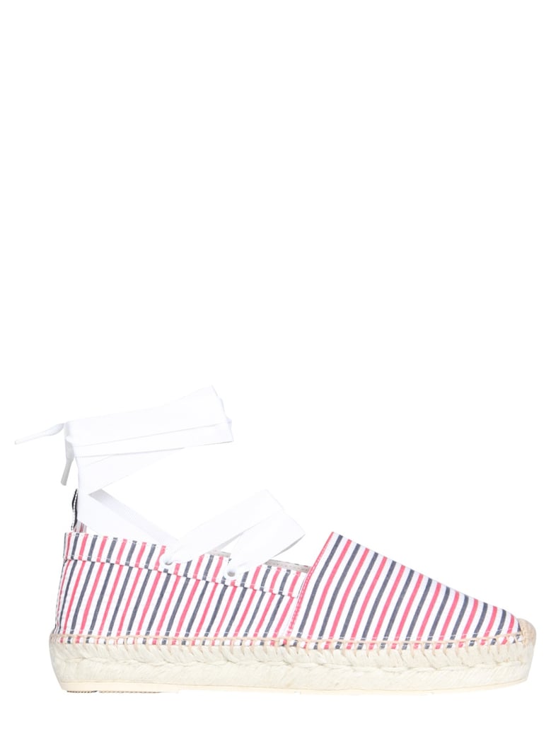 seersucker cotton espadrilles by Selfnex