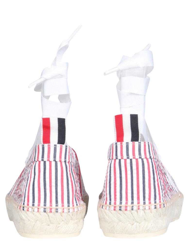seersucker cotton espadrilles by Selfnex