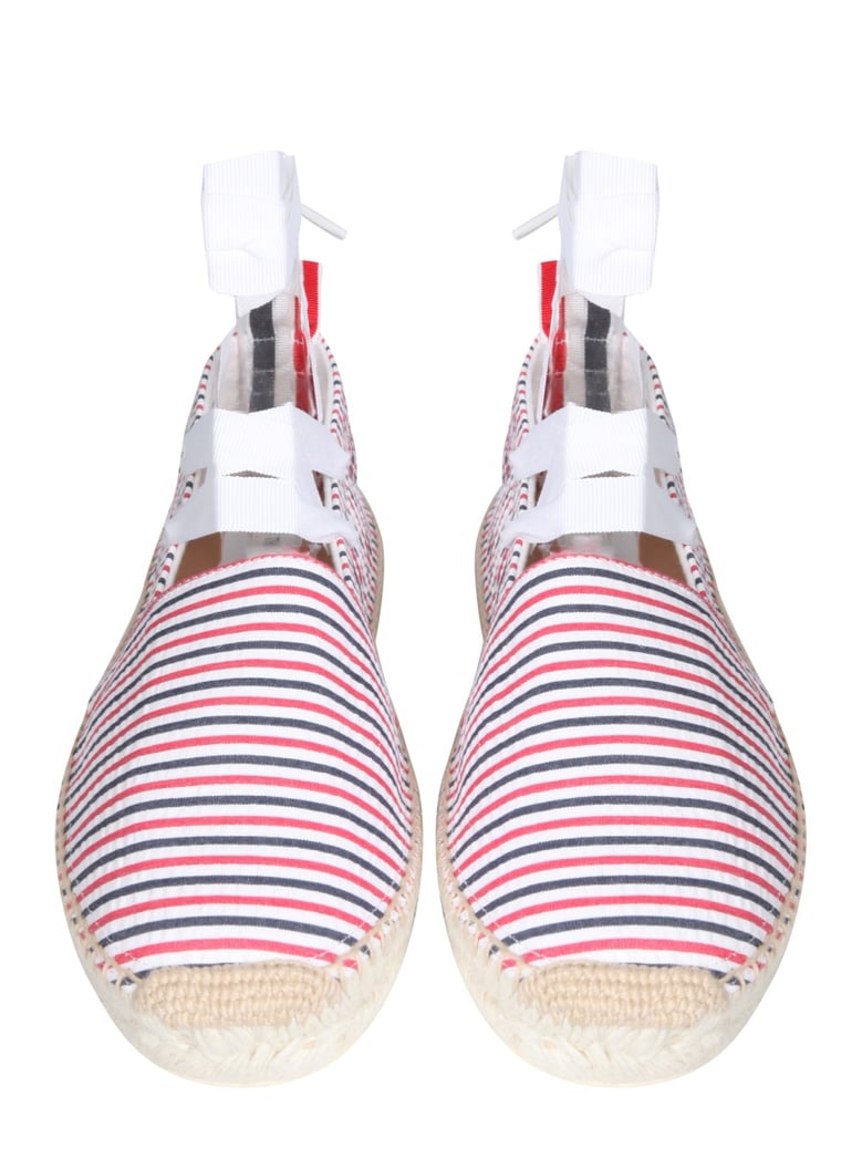 seersucker cotton espadrilles by Selfnex