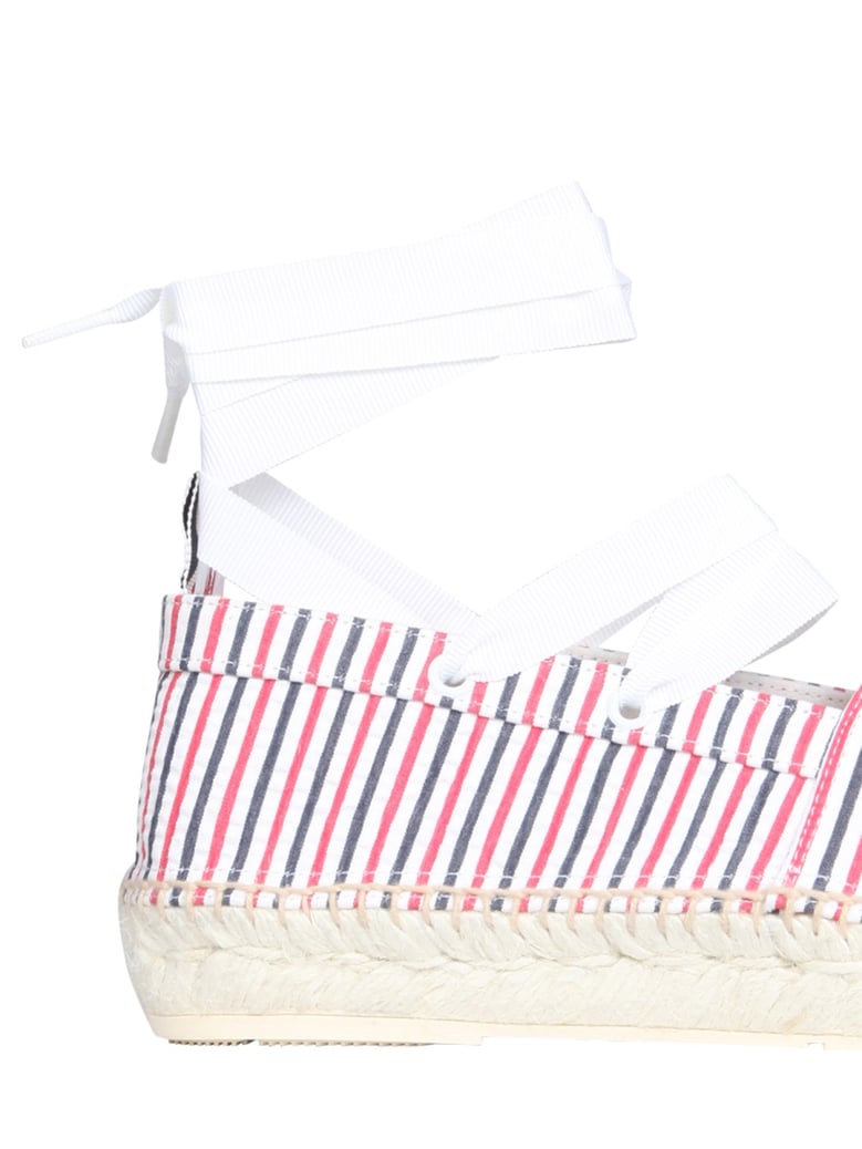 seersucker cotton espadrilles by Selfnex