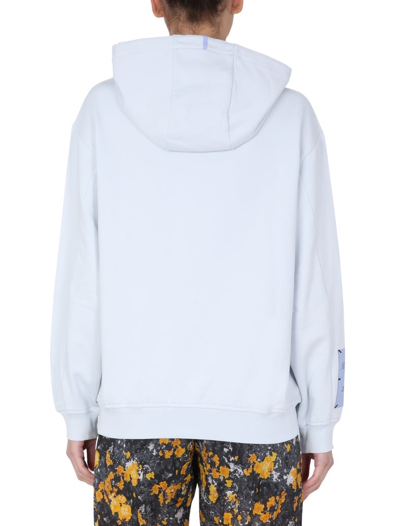 hooded sweatshirt in baby blue by Selfnex
