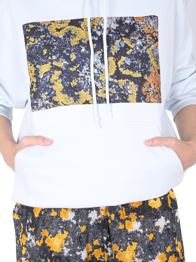 hooded sweatshirt in baby blue by Selfnex
