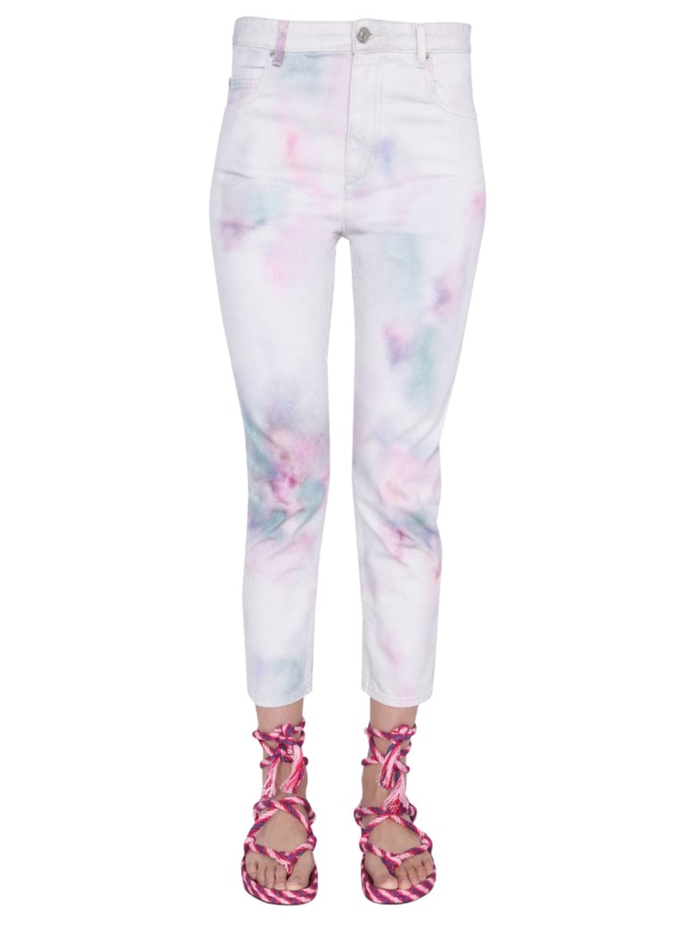 wool printed jeans by Selfnex