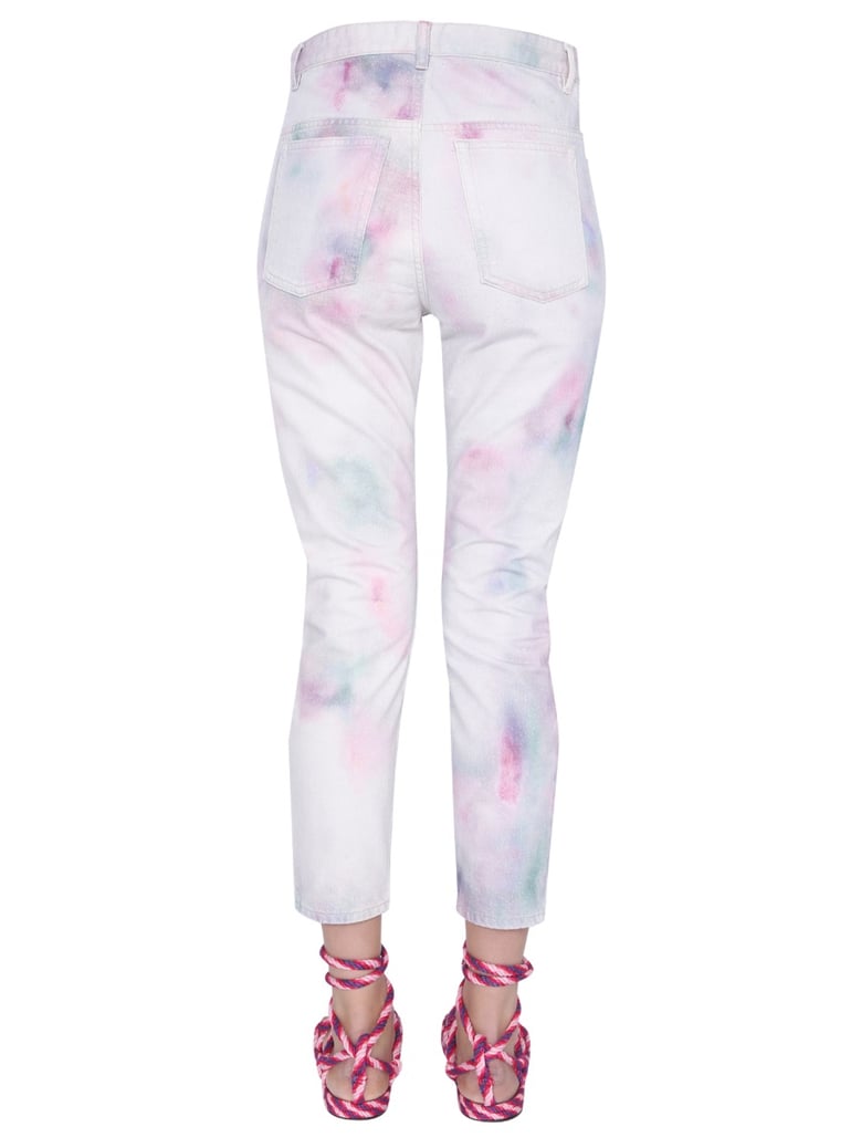 wool printed jeans by Selfnex