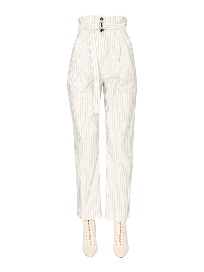 high waist taffeta trousers by Selfnex