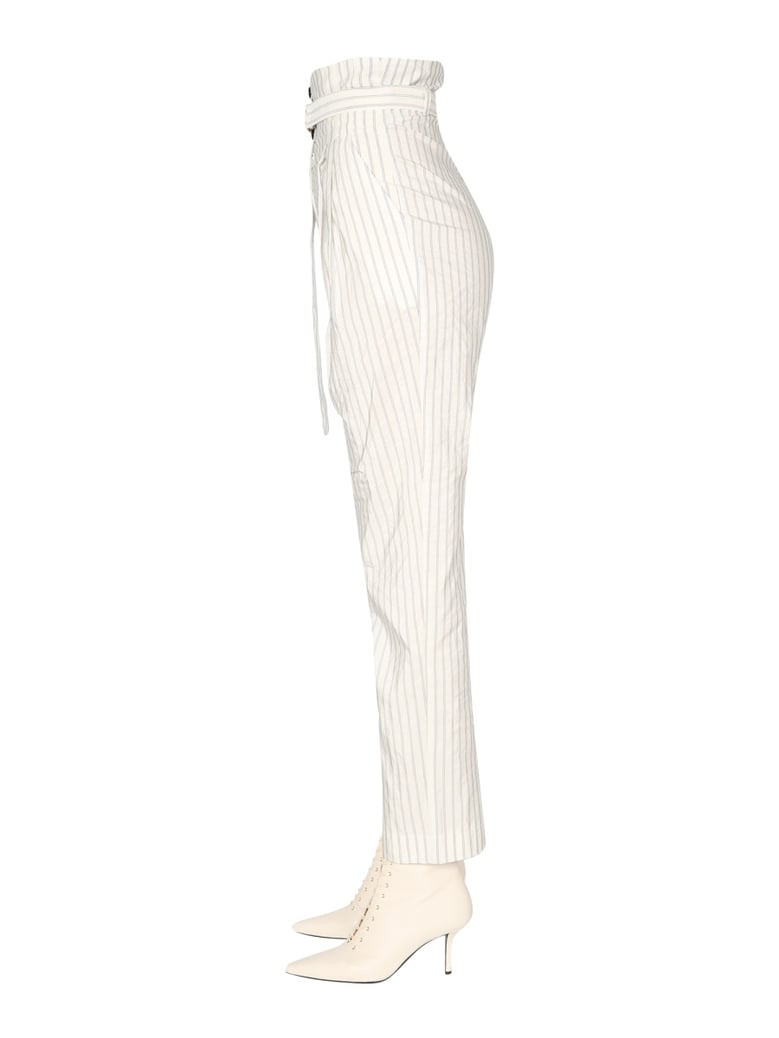high waist taffeta trousers by Selfnex