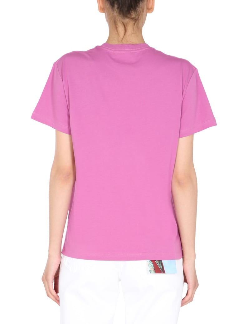 crew neck t-shirt with logo patch by Selfnex