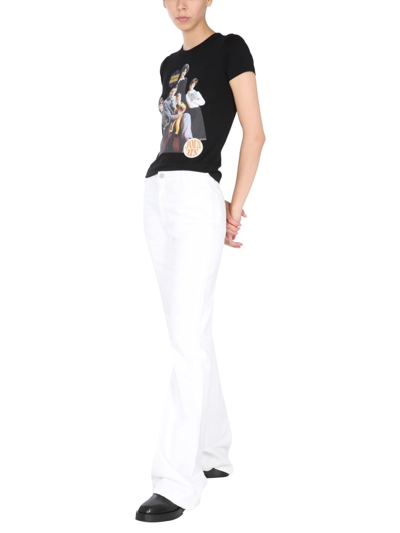 crew neck t-shirt with front print by Selfnex
