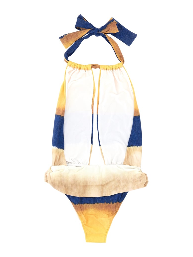 one piece swimsuit with tie dye print by Selfnex