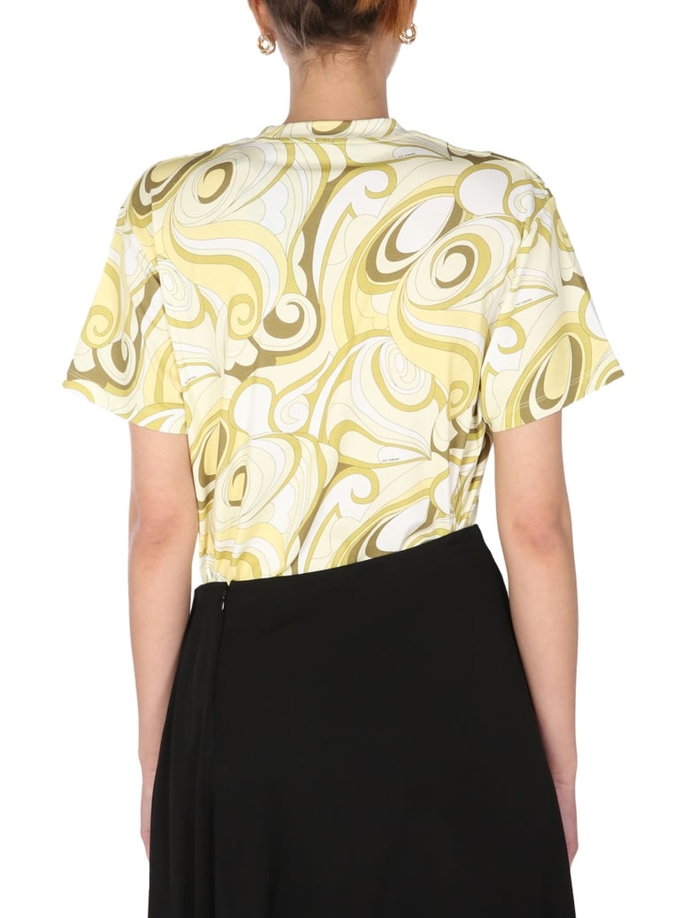crew neck t-shirt in yellow by Selfnex
