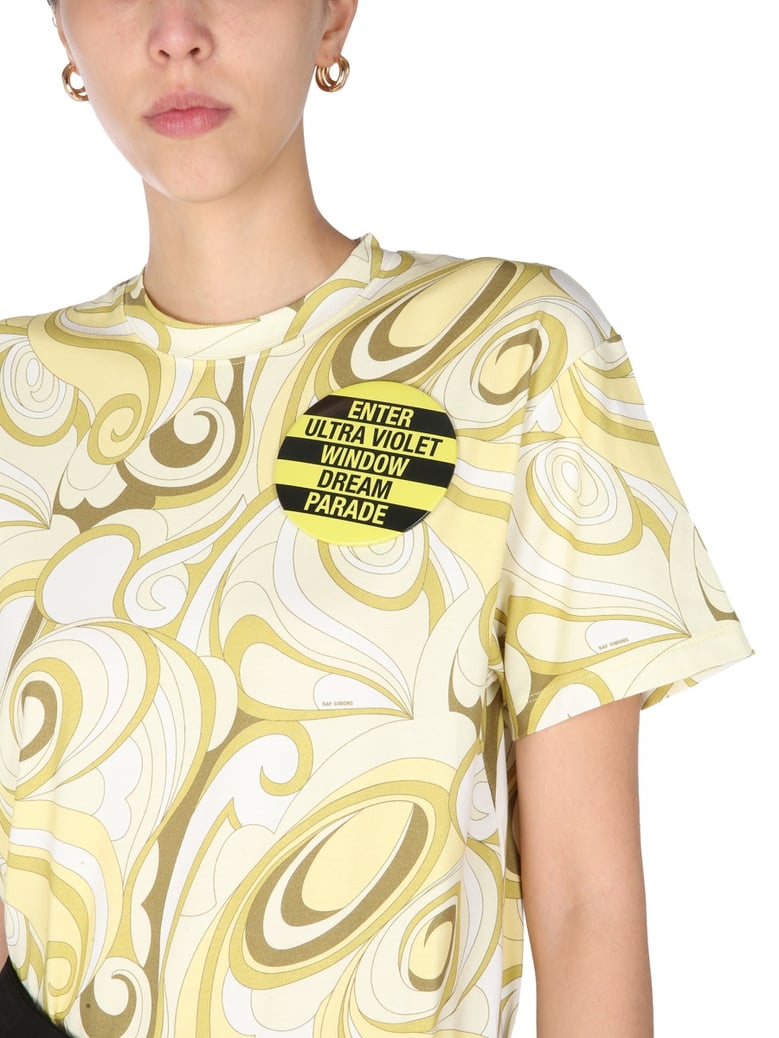 crew neck t-shirt in yellow by Selfnex