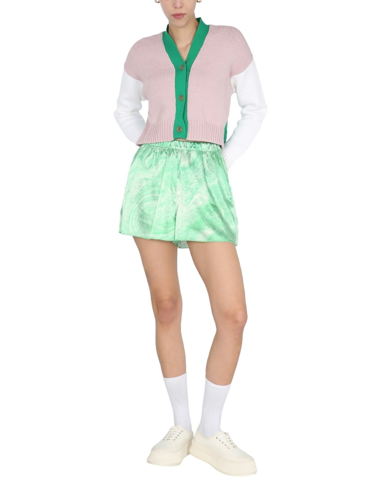 marble effect shorts by Selfnex