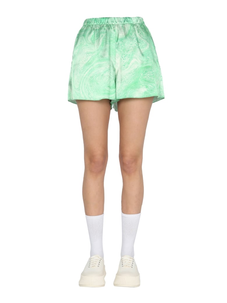 marble effect shorts by Selfnex