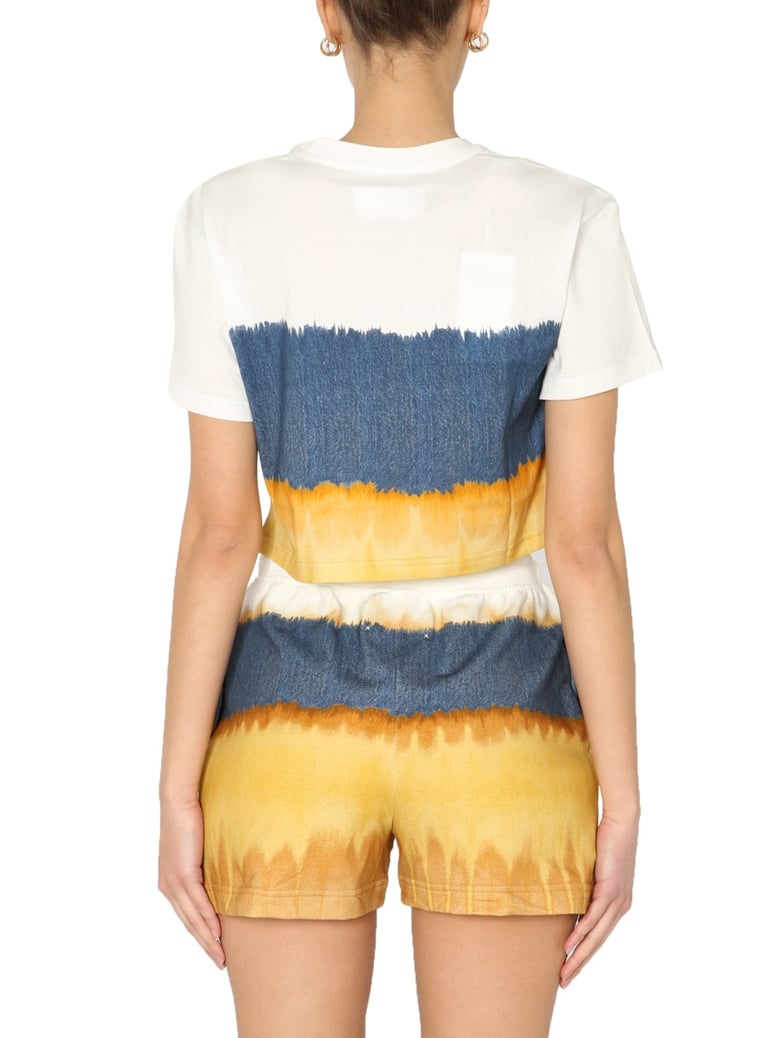 cropped printed t-shirt by Selfnex