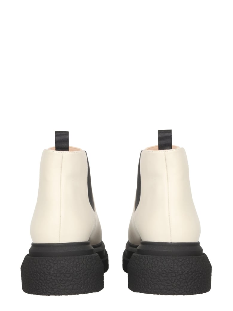 charli boots in beige leather by Selfnex