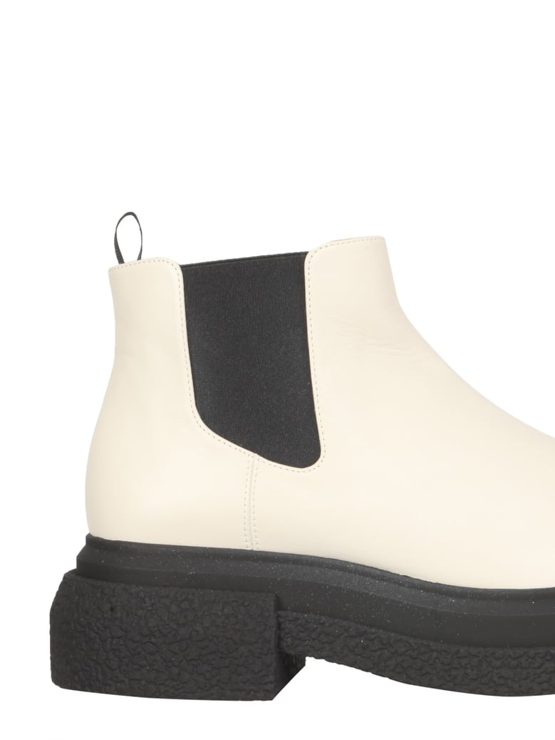 charli boots in beige leather by Selfnex