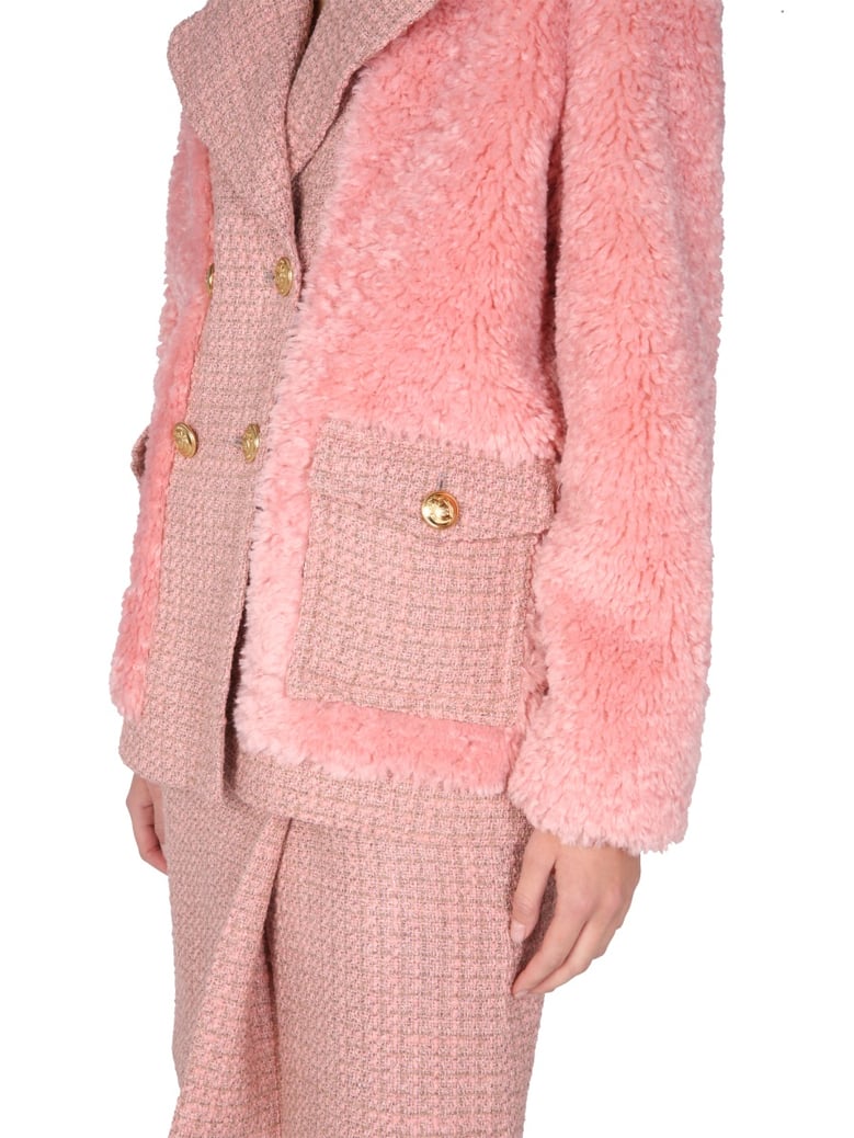 double-breasted front embroidered jacket by Selfnex
