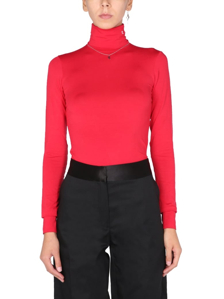 turtleneck sweater with embroidered detail by Selfnex