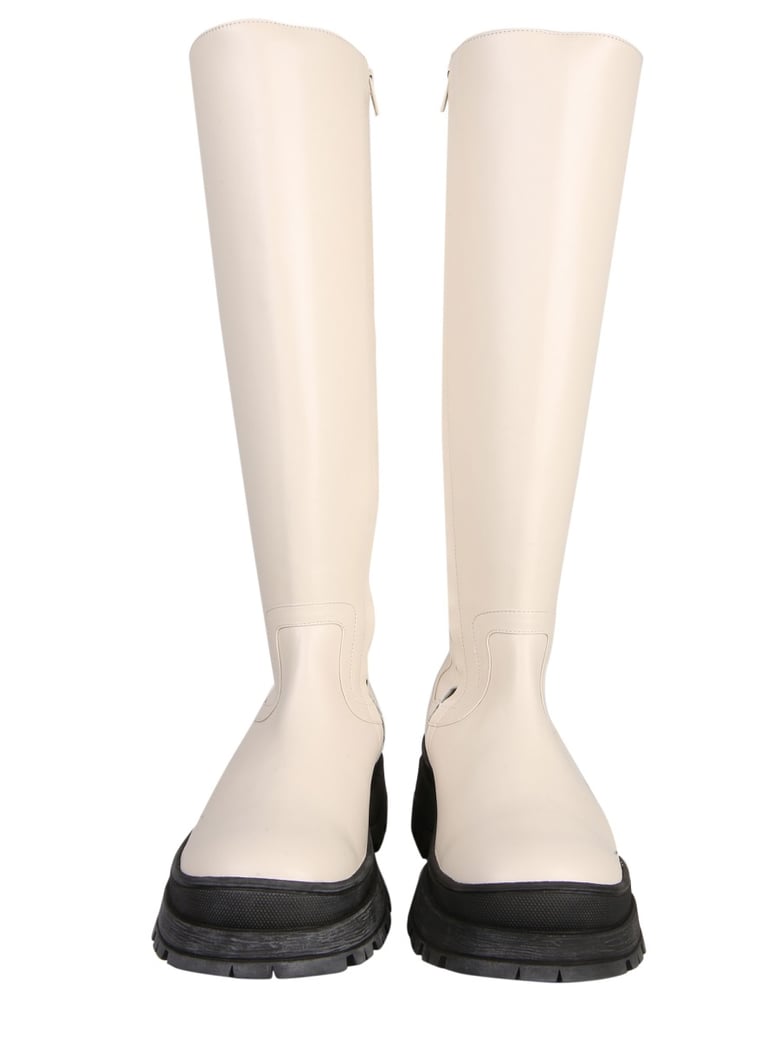 tall boots in nude by Selfnex