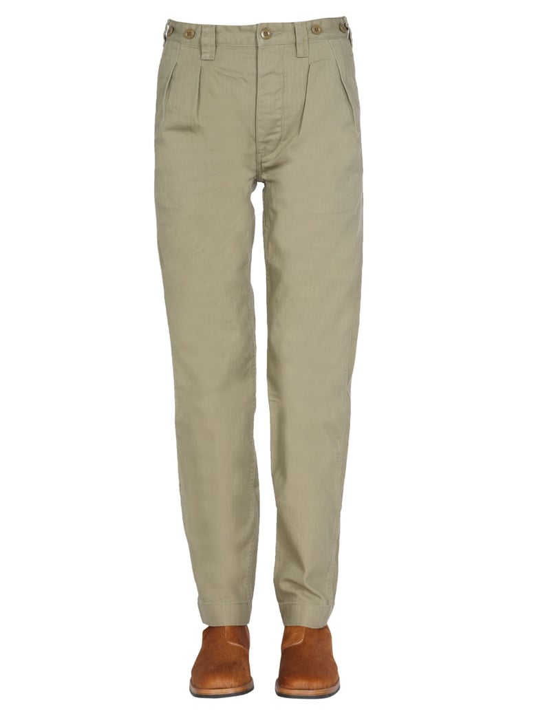 regular fit jeans in military green by Selfnex