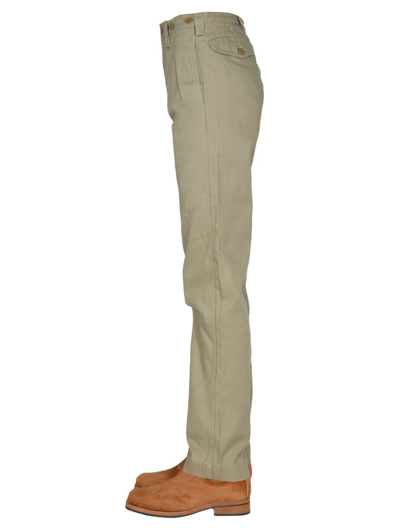 regular fit jeans in military green by Selfnex