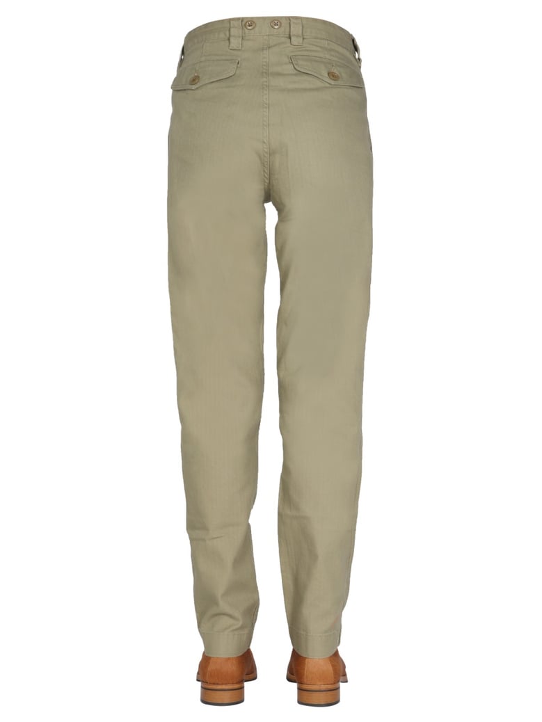 regular fit jeans in military green by Selfnex