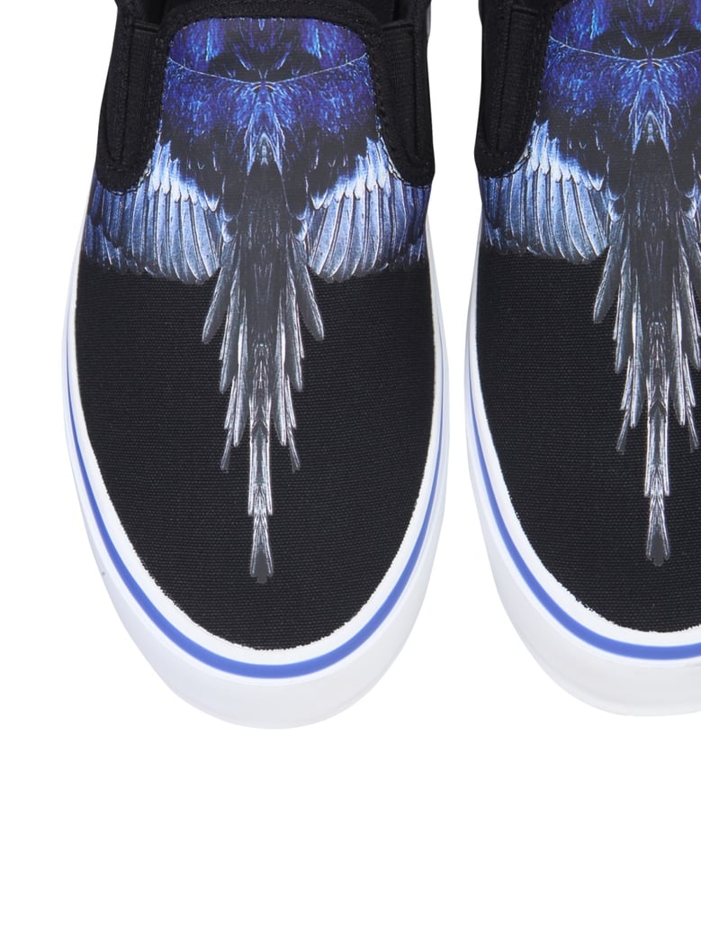 vulcanized slip-ons in black by Selfnex