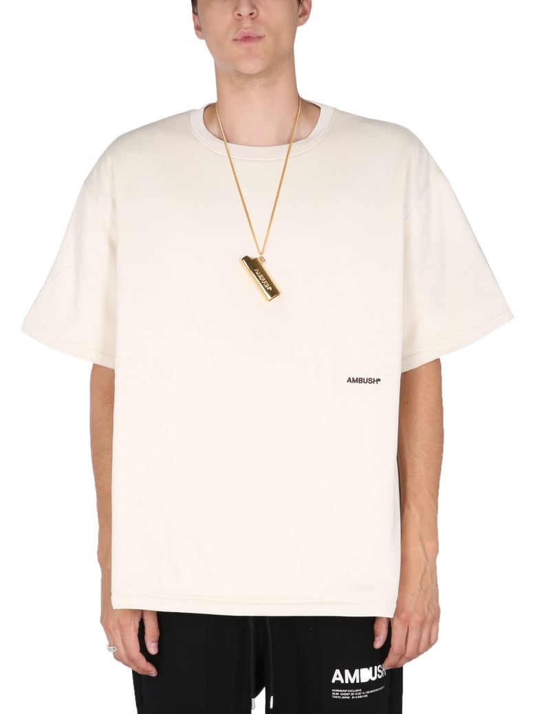 padded t-shirt with embroidered logo by Selfnex