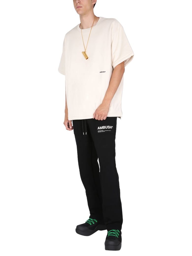 padded t-shirt with embroidered logo by Selfnex