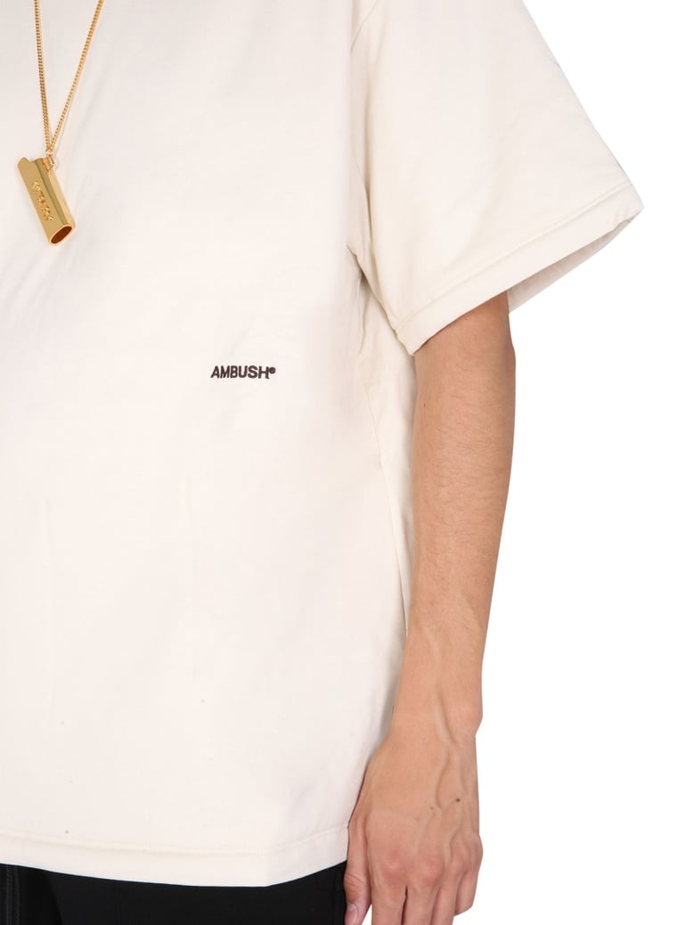 padded t-shirt with embroidered logo by Selfnex
