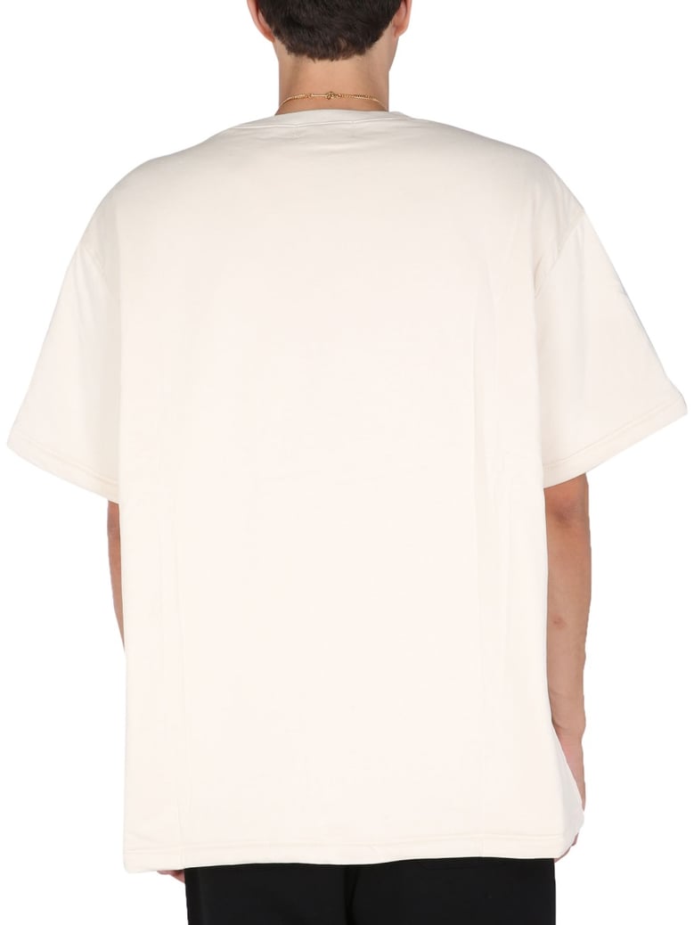 padded t-shirt with embroidered logo by Selfnex