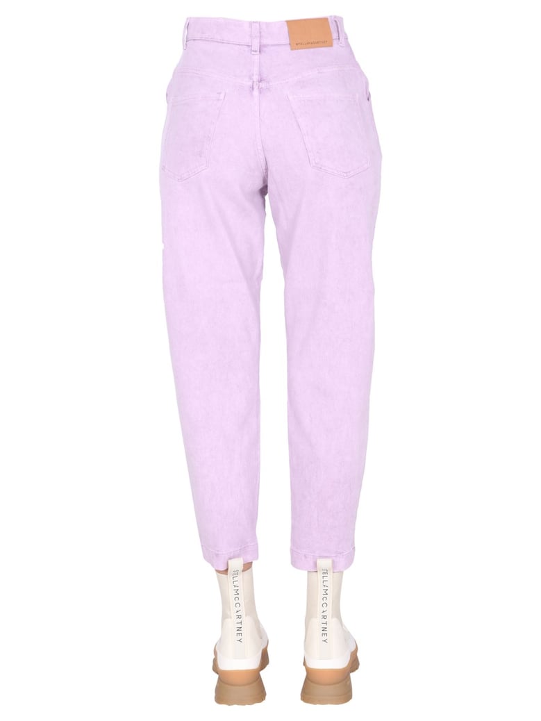 jeans with embroidered logo by Selfnex