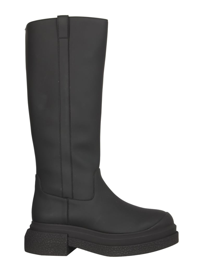 charli boots in black leather by Selfnex