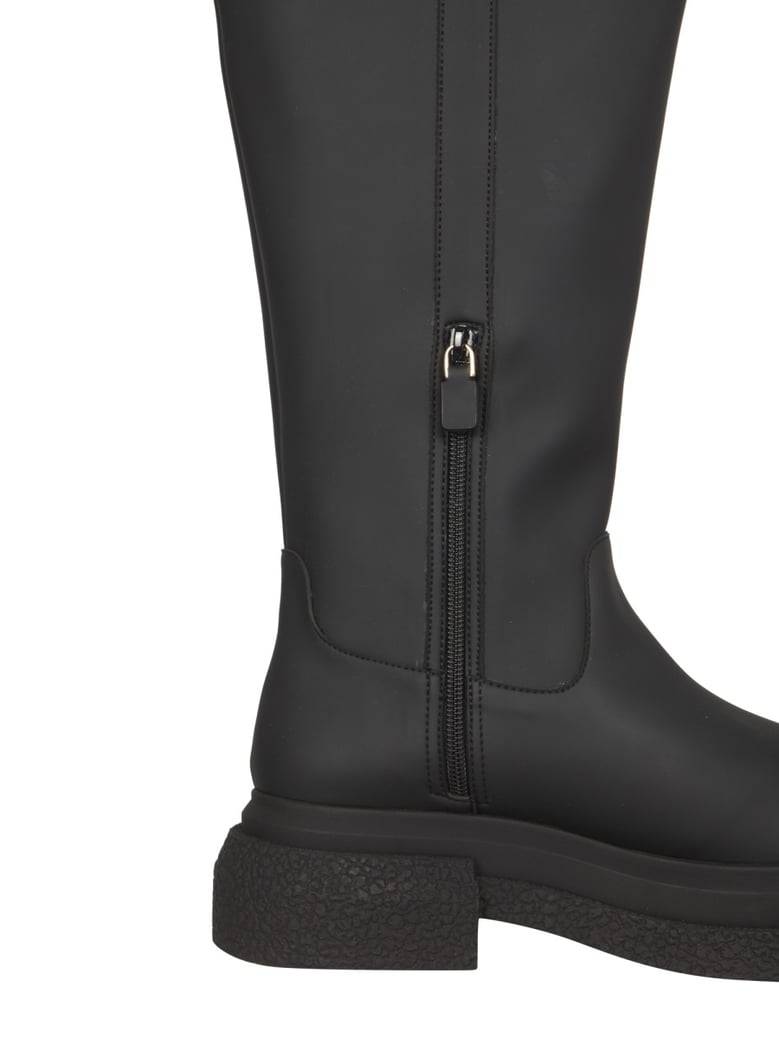 charli boots in black leather by Selfnex