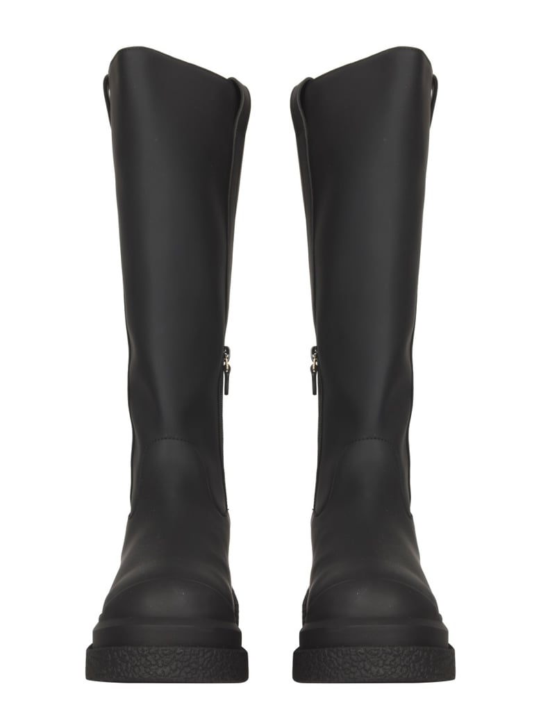 charli boots in black leather by Selfnex