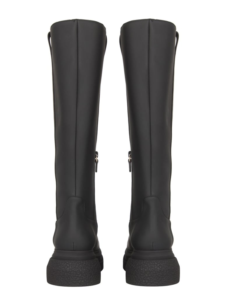charli boots in black leather by Selfnex