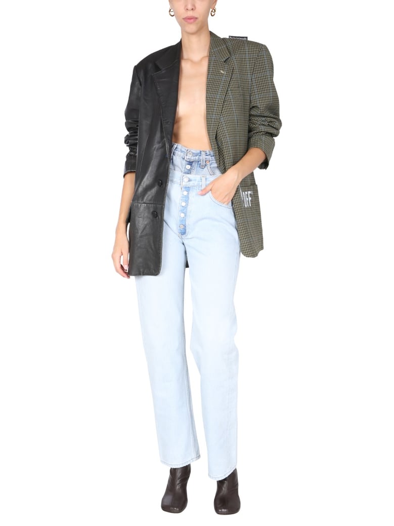 double waisted jeans by Selfnex