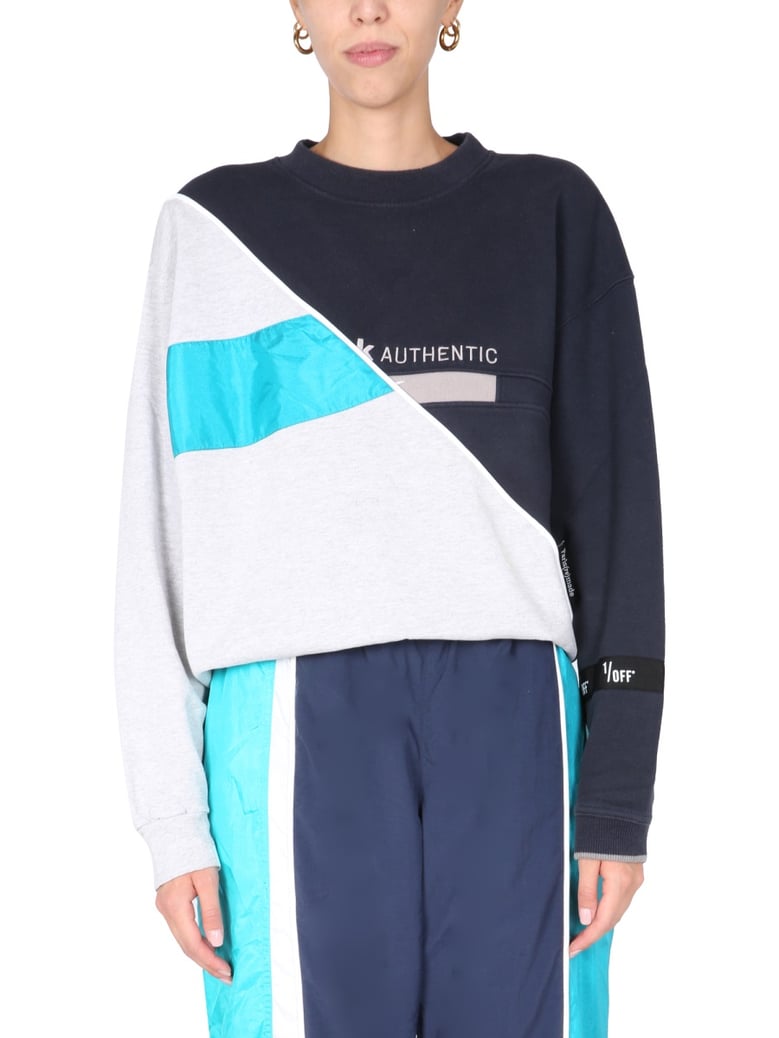 crew neck sweatshirt in multicolour by Selfnex
