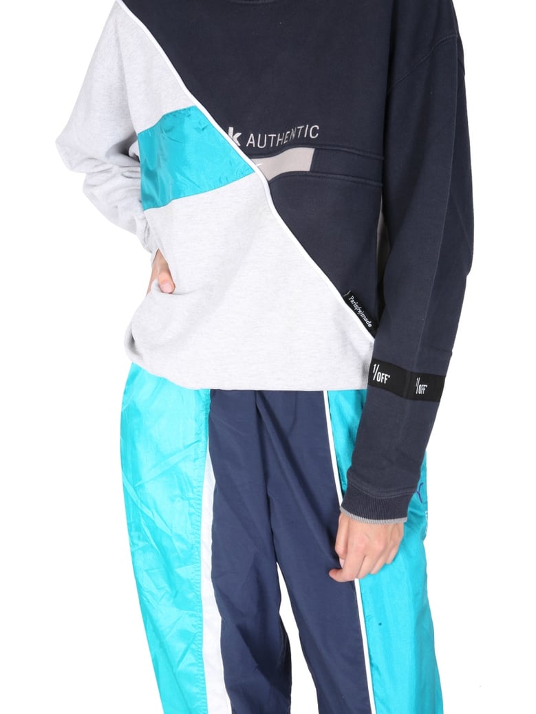 crew neck sweatshirt in multicolour by Selfnex