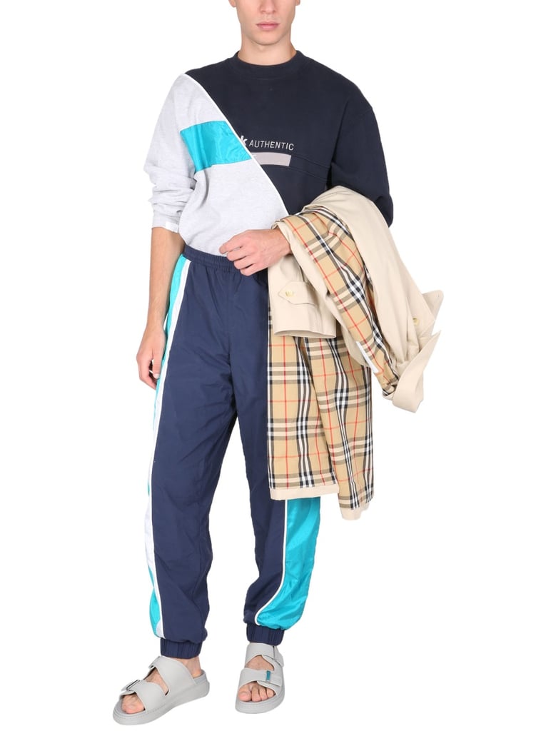 crew neck sweatshirt in multicolour by Selfnex