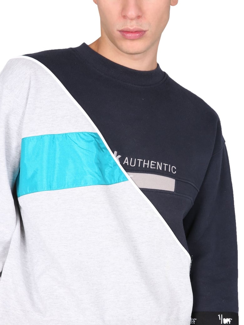 crew neck sweatshirt in multicolour by Selfnex