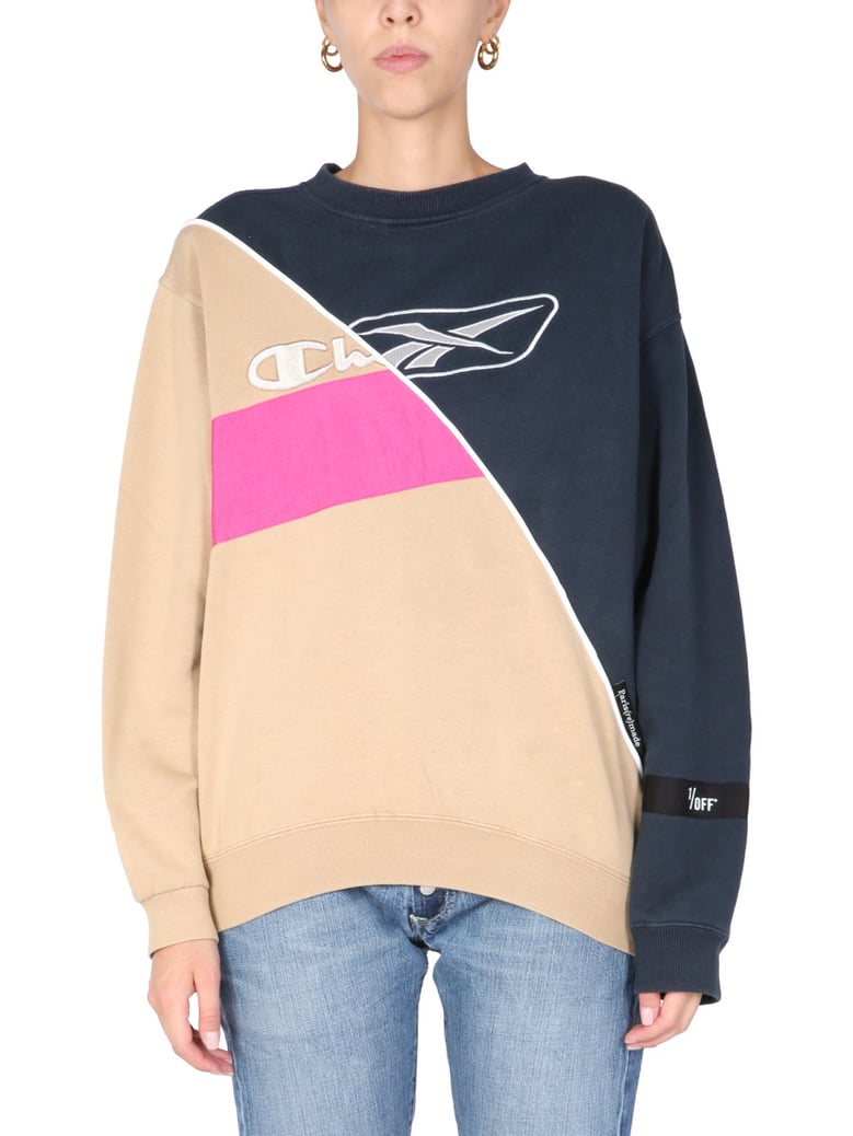 crew neck sweatshirt in multicolour by Selfnex
