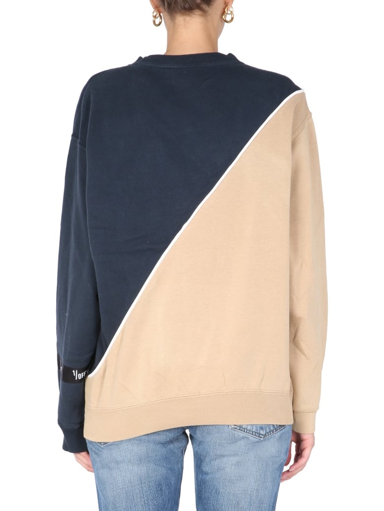 crew neck sweatshirt in multicolour by Selfnex
