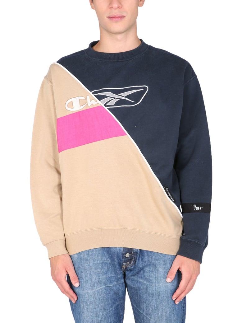 crew neck sweatshirt in multicolour by Selfnex