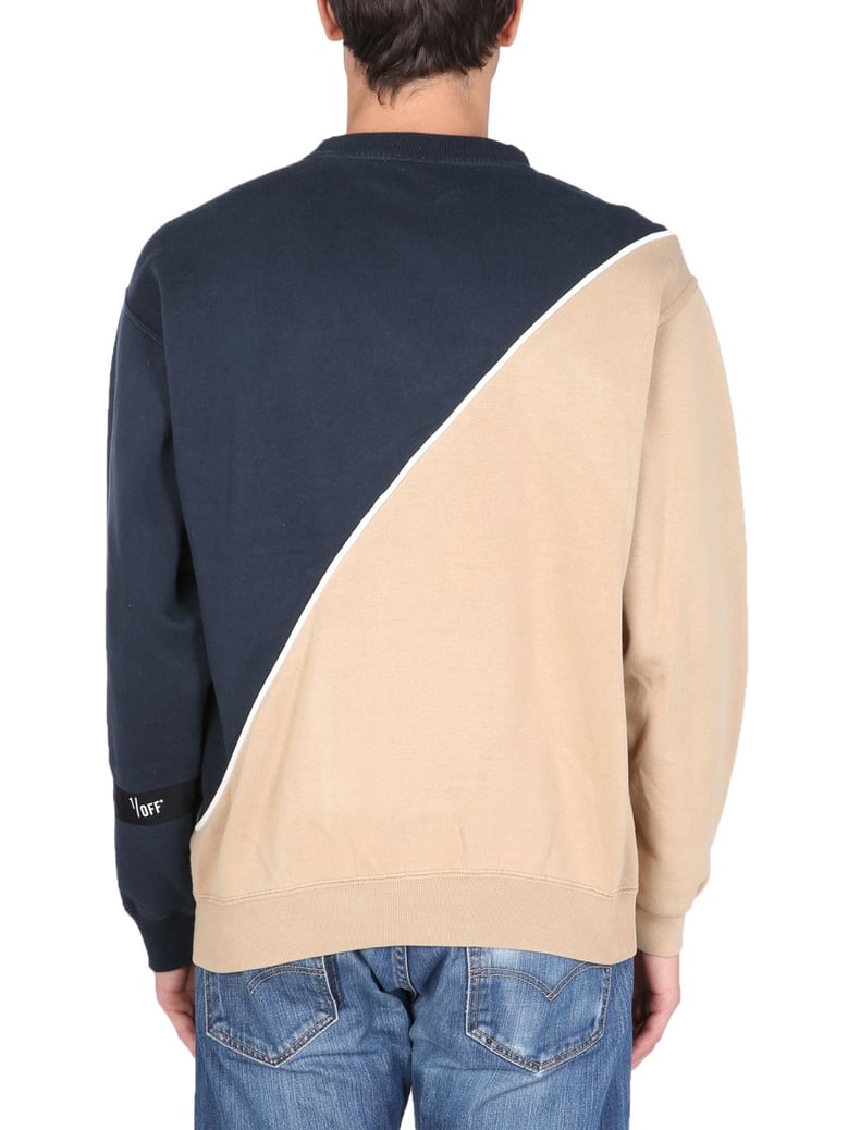 crew neck sweatshirt in multicolour by Selfnex